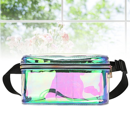 Fashion PU Leather Waist Bag Reflective Fantastically Colorful Shiny Waist Pouch - Bild 11 von 11