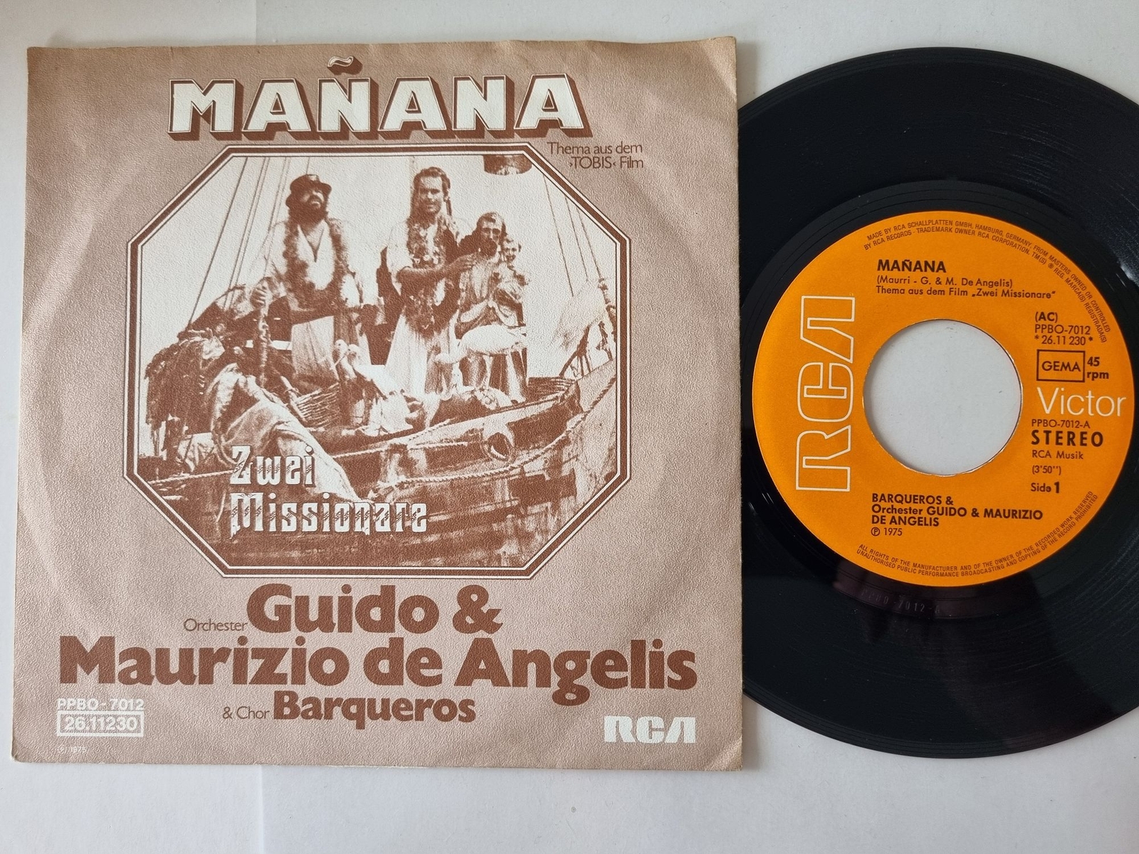 Guido & Maurizio De Angelis/ Oliver Onions - Mañana 7''/TERENCE HILL BUD SPENCER