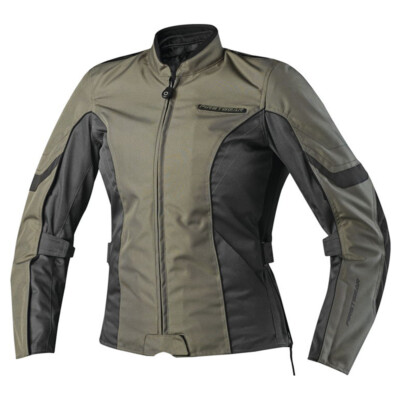 FirstGear Contour Olive Green/Black Textile Motorcycle Jacket - Women's Small