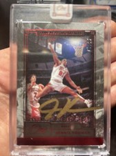 2020-21 Panini One And One Red Timeless Moments Dennis Rodman Gold AUTO 4/15