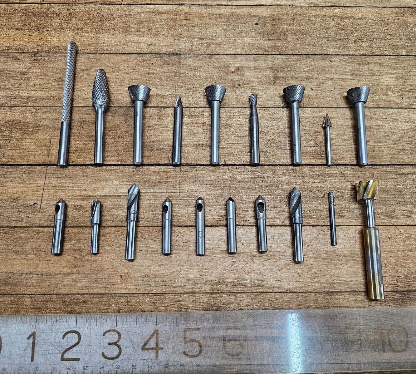 SOLID CARBIDE Deburring Cutting & WELDON COUNTERSINKS Lot NICE! ☆US eBay