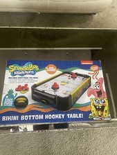 Nickelodeon 25th Anniv. SPONGEBOB SQUAREPANTS Bikini Bottom Air Hockey Table New