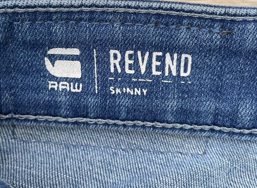 G-STAR RAW Jeans Revend Skinny Denim Relaxed Fit Pockets Men's Blue SIZE 36x32 - Picture 4 of 8