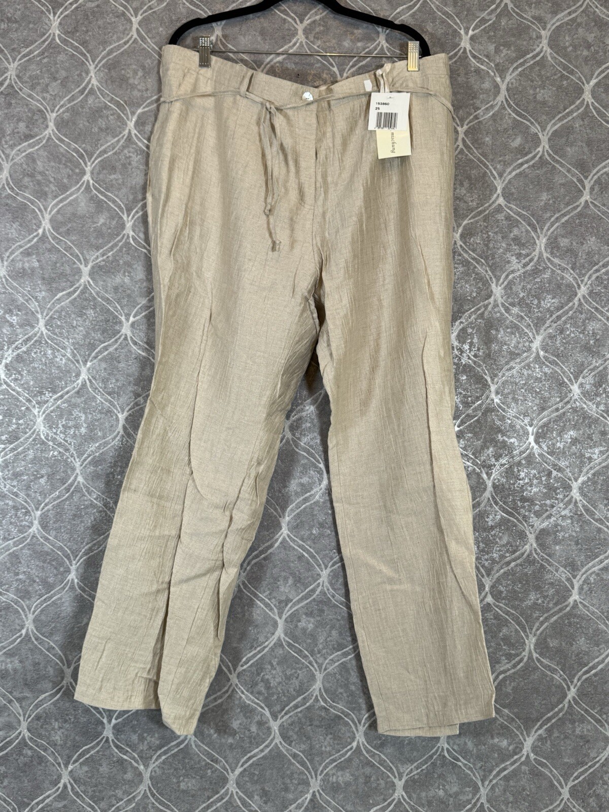 Women’s Linen Trousers Size 24 Petite Fair Lady