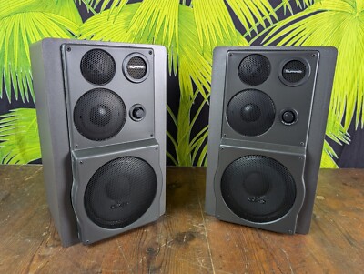 2x Vintage Lautsprecher Summit XP 750 80er Paar Boxen Speaker Post Modern 80s