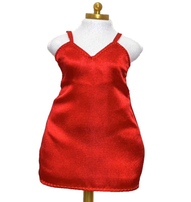 Rainbow High Fantastic Fashion Ruby Anderson Doll Outfit Satin Red Mini Dress
