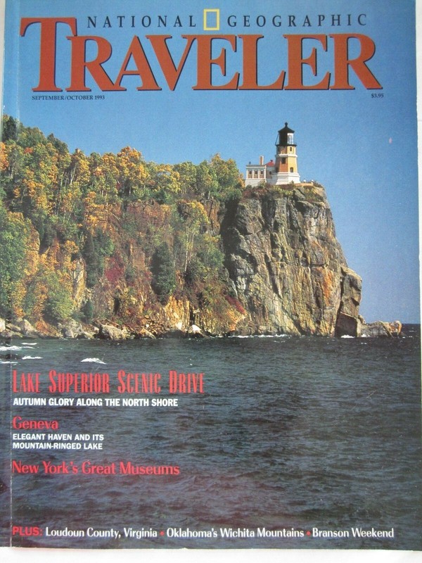 National Geographic TRAVELER Lake Superior New York Museums Geneva Branson 1993