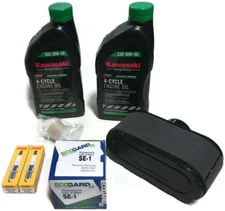 Mowertek Tune-Up Kit 10W40 W/Filter Spark Plugs Oil Filter Fuel Filter Air