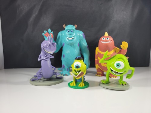 Vintage Lot Disney Monster Inc Action Figures Sulley Randall Boggs Mike George - Picture 2 of 19