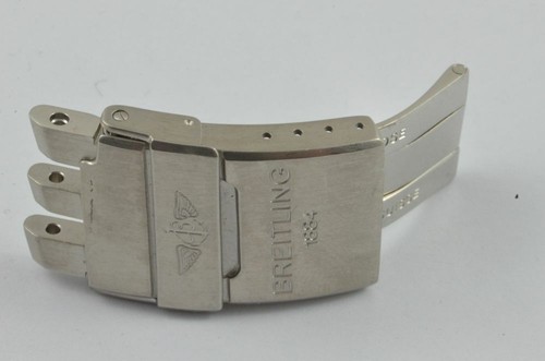Breitling Pilot Bracelet Folding Clasp 20MM Deployment Clasp Matte Blackbird - Picture 2 of 3
