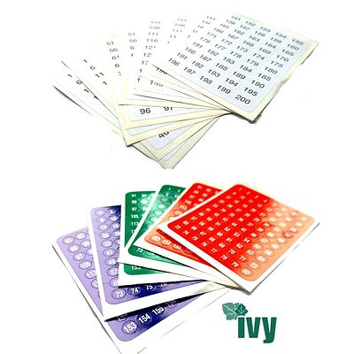 Number Stickers 480 Red Green /& Blue Self Adhesive Labels for home school office