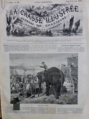 1874 Elephant Tamer Menagerie 1 Antique Journal