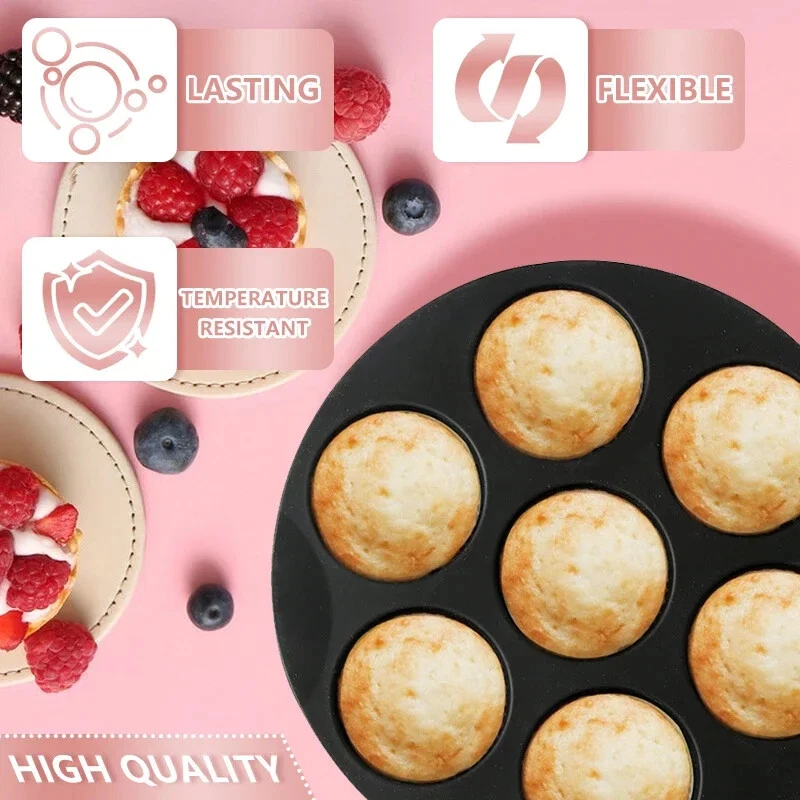 Air Fryer Accessories 7 With Cake Cup Mold Silicone 7 Even Round Muffin Cup Mold Air Fryer Accessories 7 With Cake Cup Mold Silicone 7 Even Round Muffin Cup Mold
