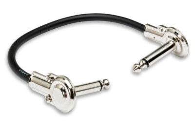 Hosa IRG-100.5 Guitar Pedal Patch Cable 1/4'' Metal RA Connector to Same 6 inches