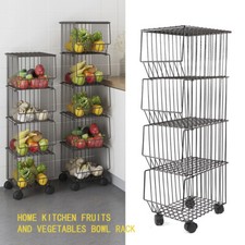 4Tier Metal Wire Kitchen Organizer Storage Tr...