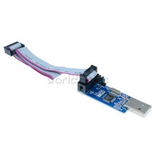 2PCS USBASP USBISP AVR Programmer Adapter 10 Pin Cable USB ATMEGA8 ATMEGA128 WC