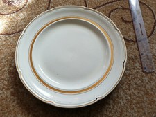 Antique Russia USSR ZIK Large plate Russian Decor collectible godplated gilded
