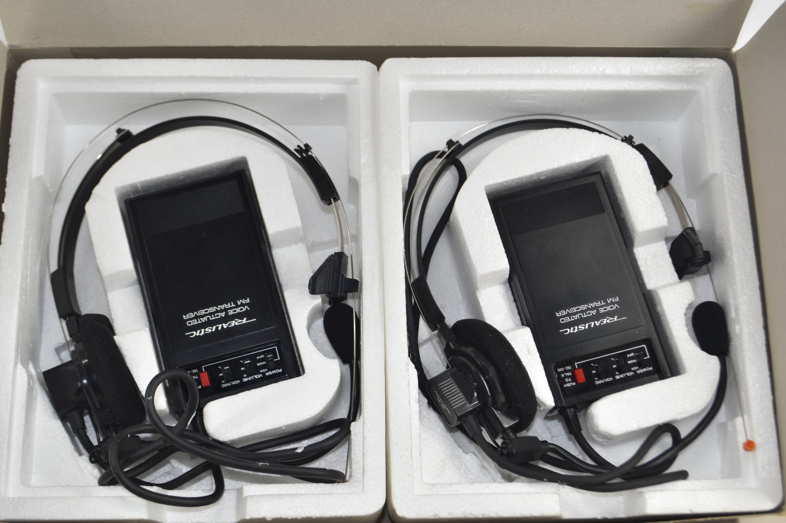 Vintage Realistic Voice Operated TwoWay Communication System Tested