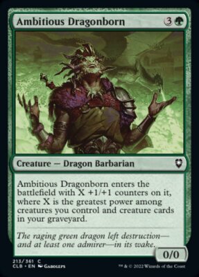 Magic the Gathering (mtg): CLB: Ambitious Dragonborn - Foil