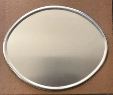 Motorcycle RACING NUMBER PLATE 8.5"x10.5"X.032"1/4"edge bead Al.New OVAL medium1