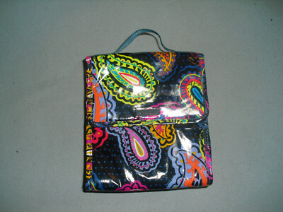 Vera Bradley Lunch Sack Insulated Vinyl Tote Twilight Paisley