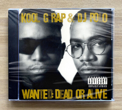 Kool G Rap & DJ Polo Wanted Dead or Alive CD 1990 13 Tracks