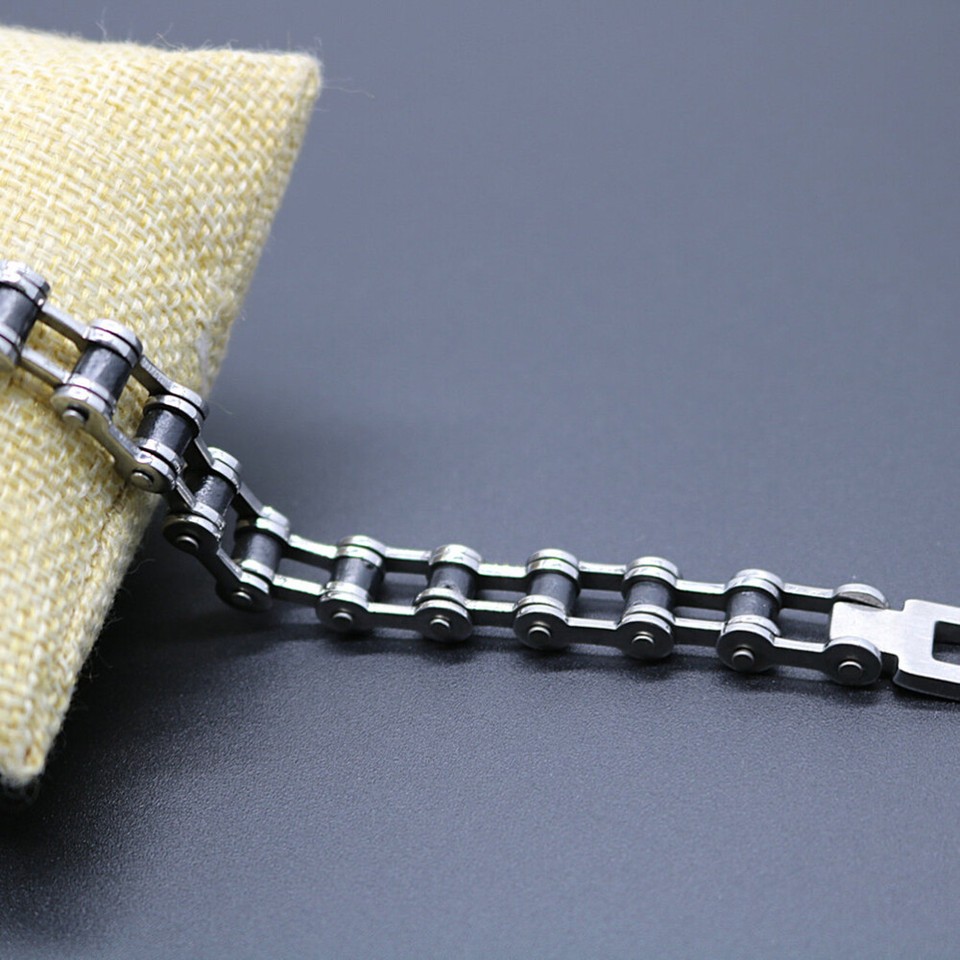 Punk Mens Bracelet Men Wrist Chains Link Chain Bangle Men