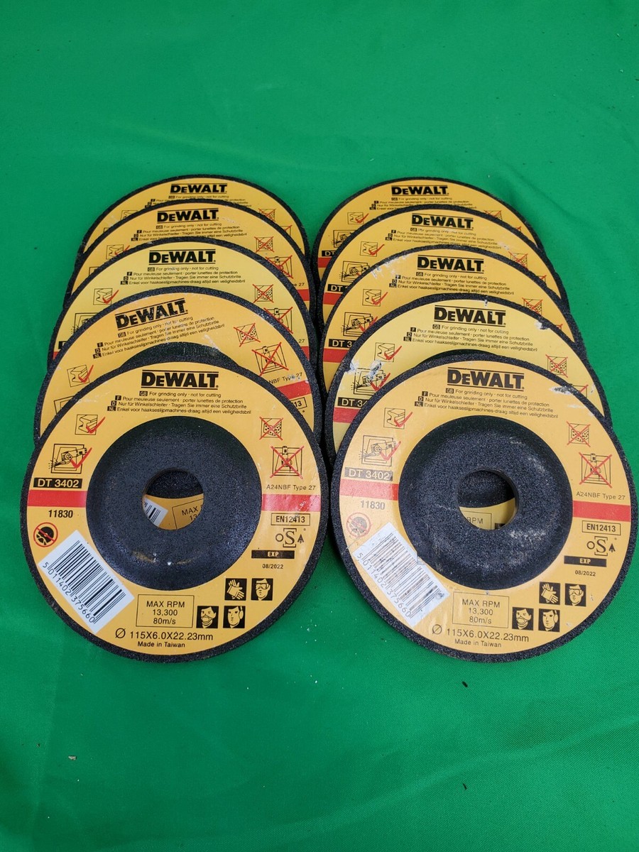 DEWALT DT 3402 115 X X mm Grinding Wheel 10 Pack No Box