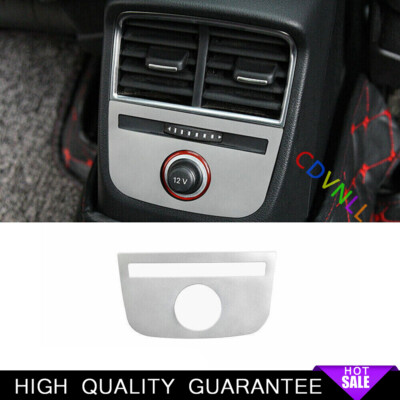 Rear Usb Cigarette Lighter Trim 1* Fit For Audi A3 S3 2014-2020 Silver  Steels
