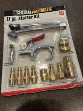 CENTRAL PNEUMATIC Air Tool Accessory Kit, 17 Pc.