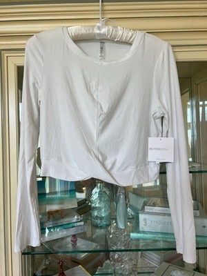 NWT Beyond Yoga White Long Sleeve Tee XL