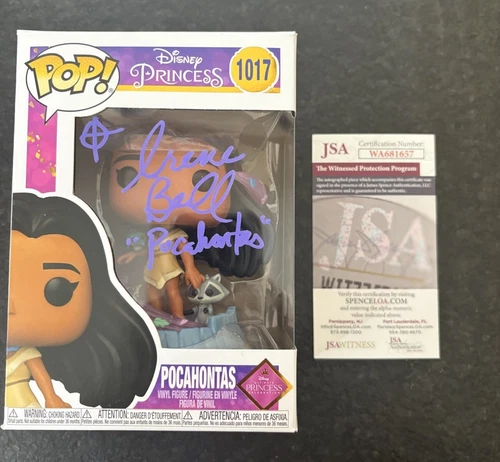 IRENE BEDARD SIGNED AUTOGRAPH FUNKO POP 1017 POCAHONTAS DISNEY PRINCESS JSA WIT