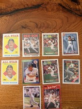 Wade Boggs 10-Cards — 1988–92 Topps / Donruss /UD Red Sox HOF — EX-NM (2 Dups)