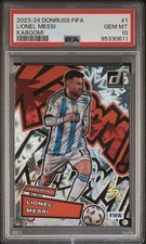 2023-24 DONRUSS FIFA LIONEL MESSI KABOOM! PSA 10