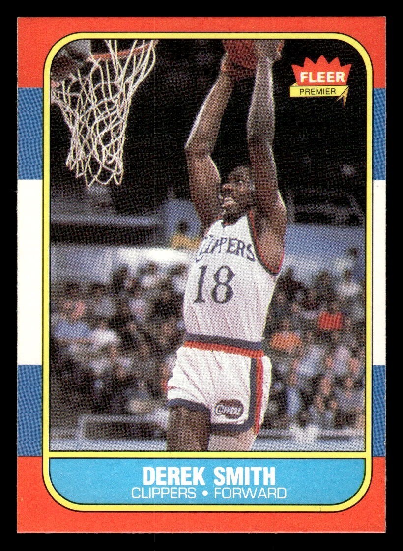 1986 Fleer Basketball #103 Derek Smith NM/MT *f1