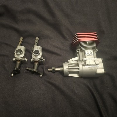 thunder tiger 53 REDLINE Modell Heli Motor mit Ersatzvergaser. PLS BESCHREIBUNG LESEN
