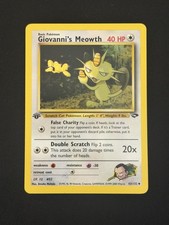 2000 Pokémon Gym Challenge - 1st Edition - Giovanni’s Meowth 43/132 on eBay