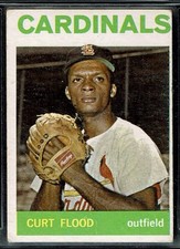 1964 TOPPS BASEBALL ST. LOUIS CARDINALS CURT FLOOD CARD #103 VG TOUGH