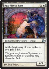Nyx-Fleece Ram Light Play, English Magic the Gathering MTG Journey into Nyx
