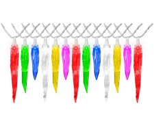 Gemmy Orchestra of Lights 24 LED Icicle Lights Color Changing Lights