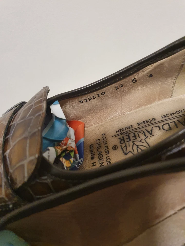 Waldläufer Slipper Loafer Croco-Look Gr. 6 (Ca. 39.5) Weite H - Bild 4 von 4