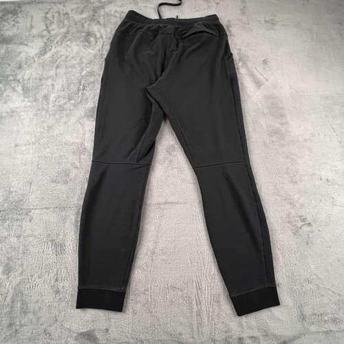 Lululemon Pants City Sweat Mens Medium Black Joggers Cuffed Drawstring Athletic - Picture 4 of 11