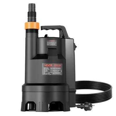 VEVOR 690W Tauchpumpe 17500L/h PP-GF20 Schmutzwasserpumpe 9m max. Förderhöhe
