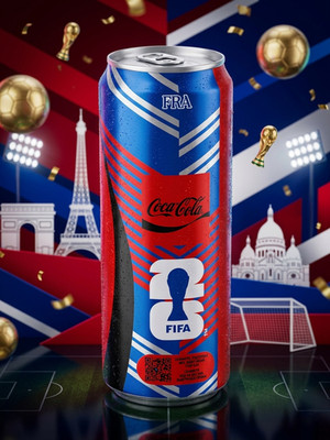 KAZAKHSTAN: empty can Coca-Cola Zero Sugar 450 ml FIFA World Cup 2026 FRA Limit