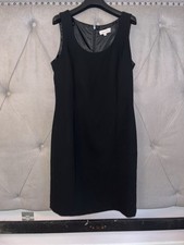 Calvin Klein Women's Knee Length Sleeveless Dress Black, Size 8