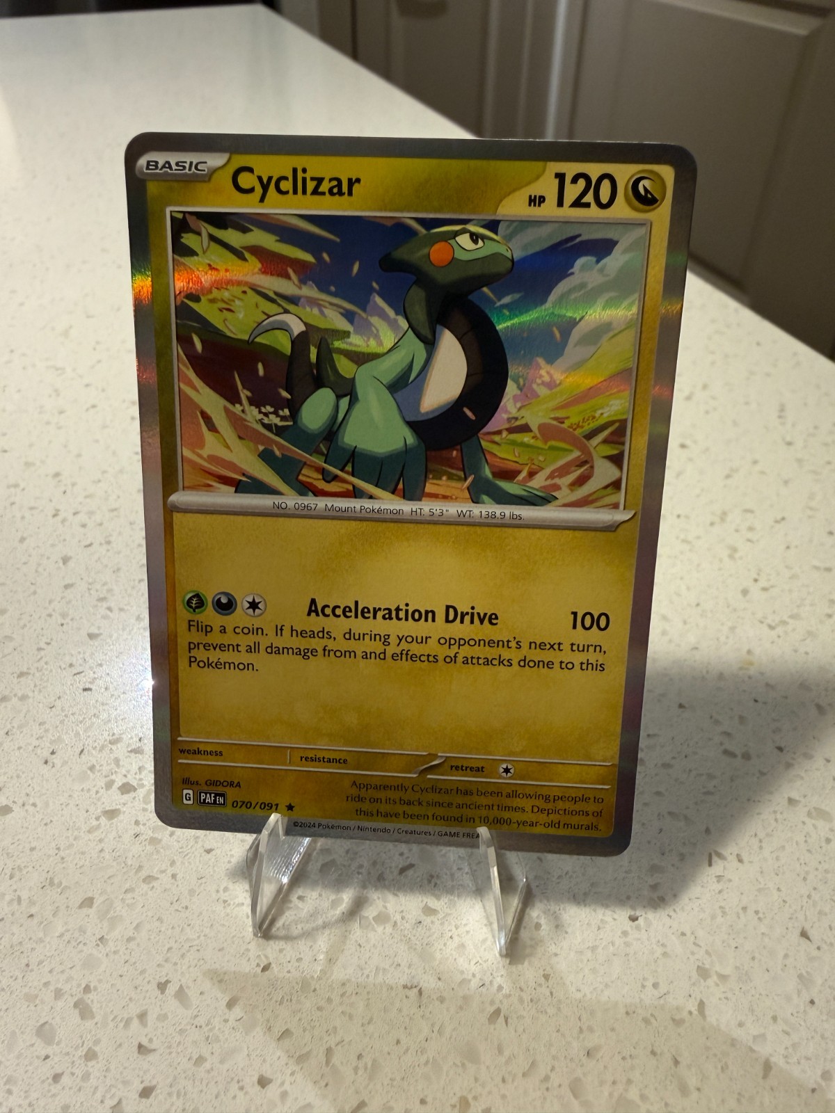 Cyclizar 070/091 SV: Paldean Fates Holo NM/M Fresh Pokemon TCG Fresh