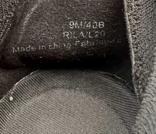 Karl Lagerfeld Paris sneaker da donna taglia 9 m RILA nere con bordo bianco alla moda - Foto 7 di 9