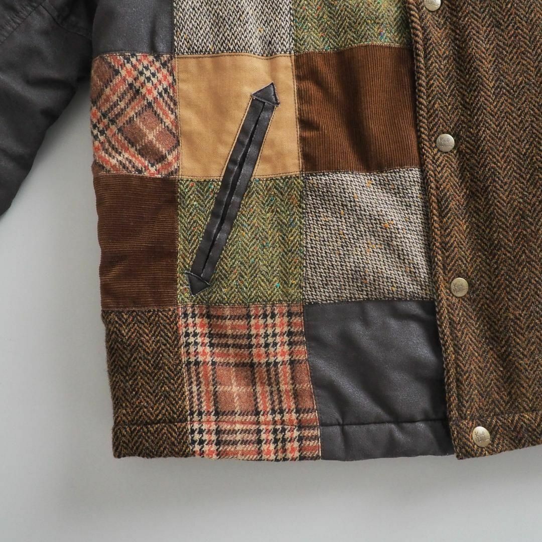 Karl Helm Rare Varsity Jacket Patchwork Corduroy … - image 4