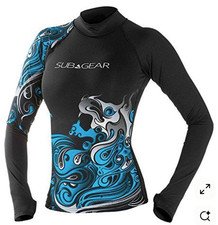 Subgear by Scubapro Crimp Lady Long Sleeve Rash Guard Women's Size Small