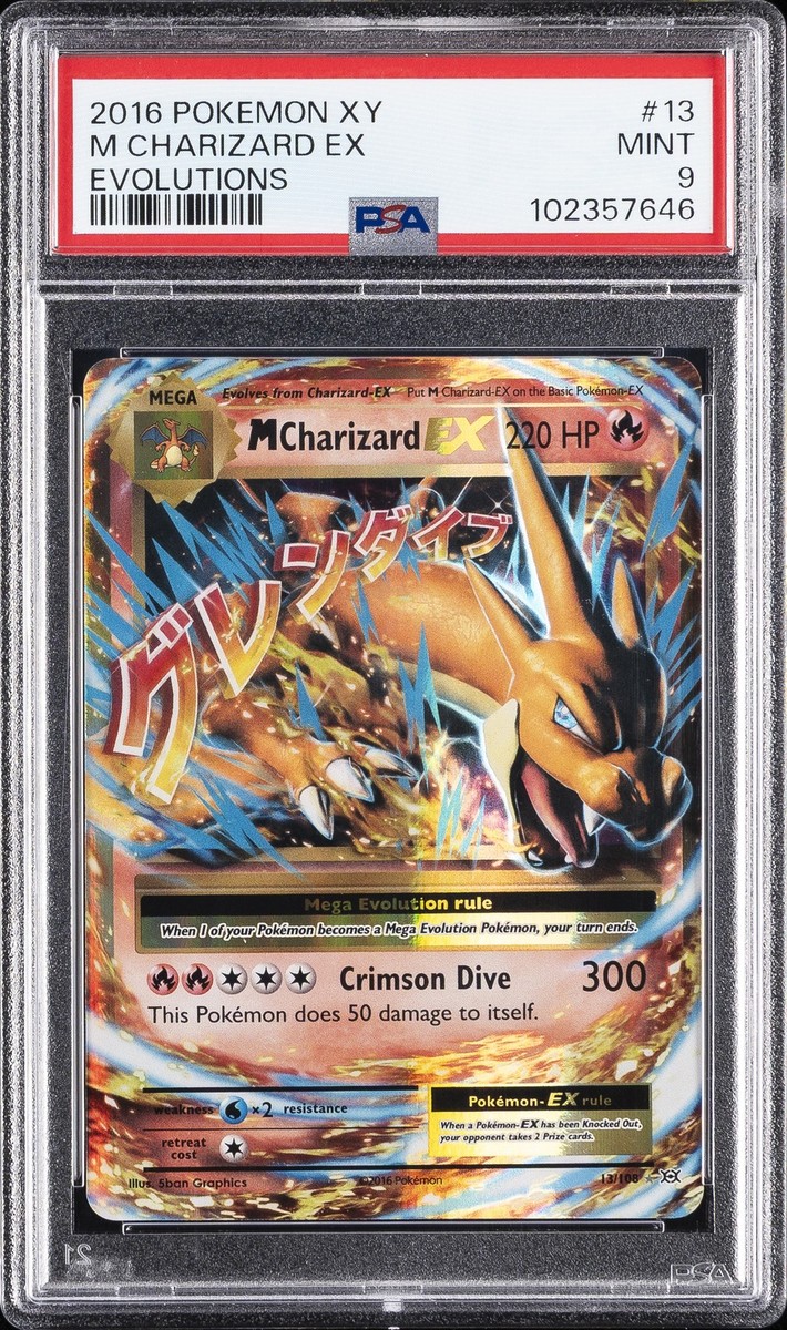 2016 POKEMON XY EVOLUTIONS #13 M CHARIZARD EX PSA 9 | eBay